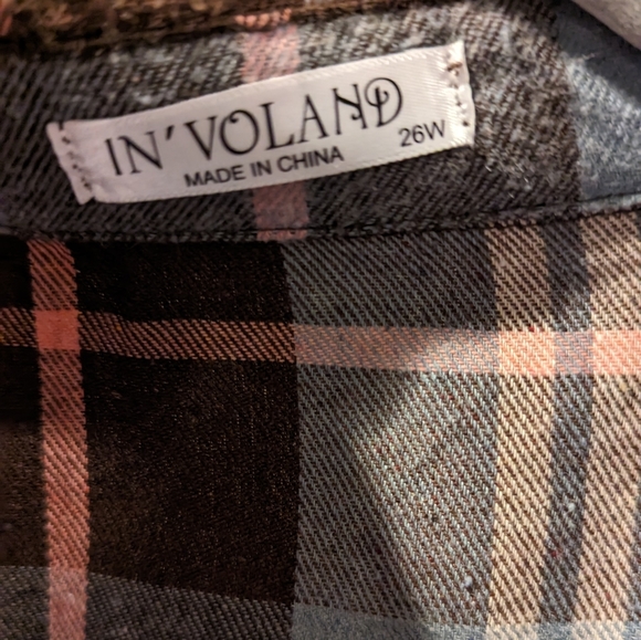 In'voland button up flannel - Picture 2 of 3